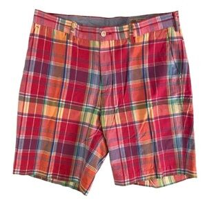 Polo Ralph Lauren Men's India Madras Plaid Shorts Size 34 Preppy Beach Cotton
